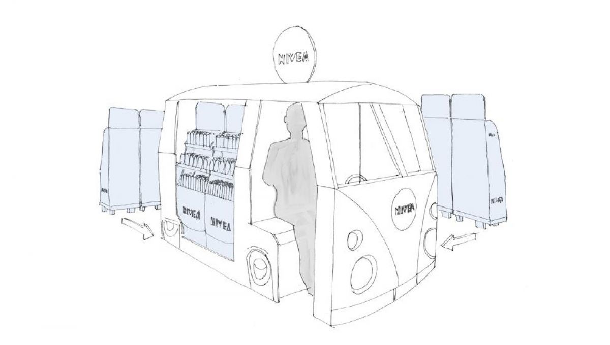 Beiersdorf - Aktionsdisplay Nivea Bulli